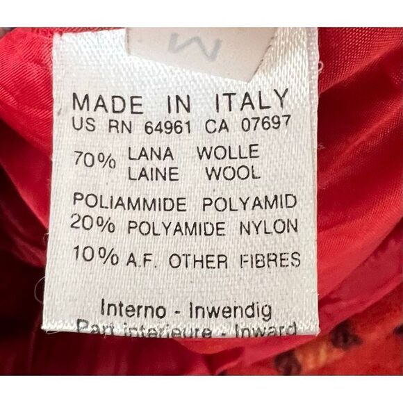 Vintage Sisley Beloved Elegance Italian Wool Plaid Fall Blazer - Picture 6 of 6